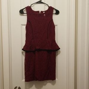 Lace Peplum style dress